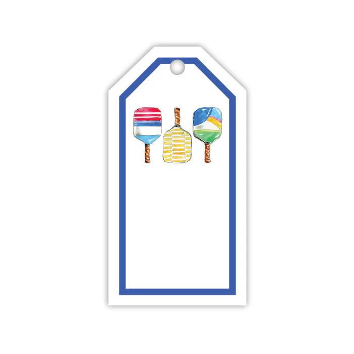 Pickleball Paddle Gift Tag | Rosanne Beck Collections