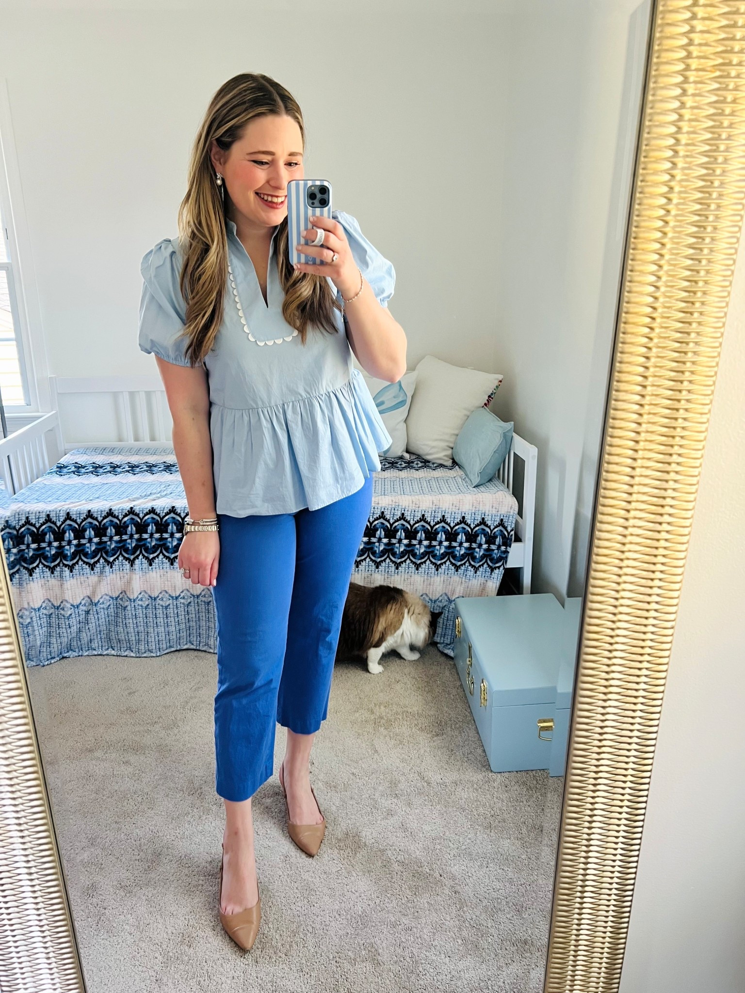 Spring work outfit || Amazon top || Grandmillennial style || work outfit 

#LTKWorkwear #LTKootd