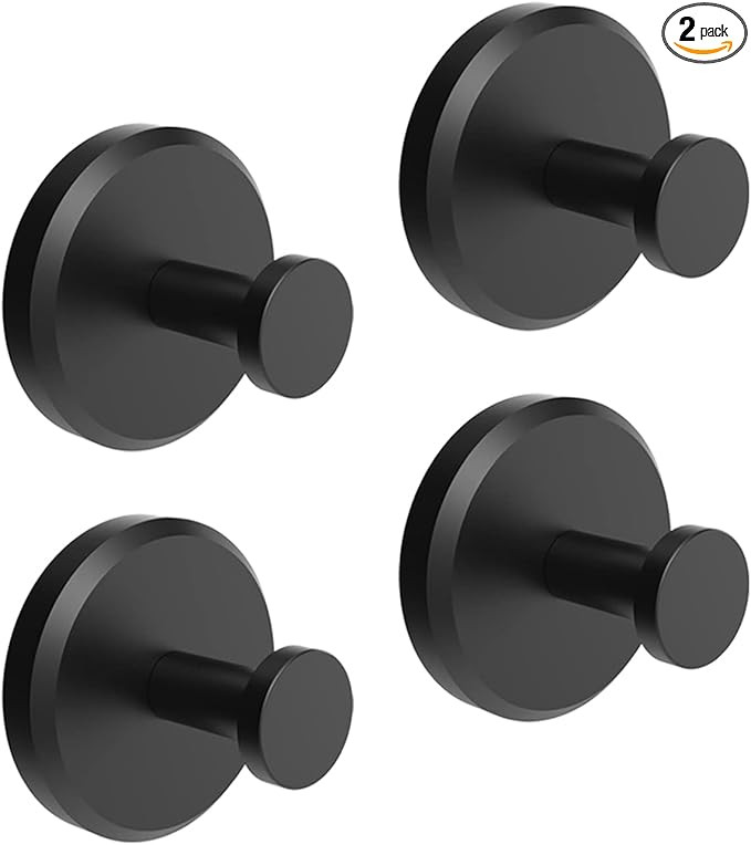 HOME SO Suction Cup Hooks for Shower, Bathroom, Kitchen, Glass Door, Mirror, Tile – Loofah, Tow... | Amazon (US)