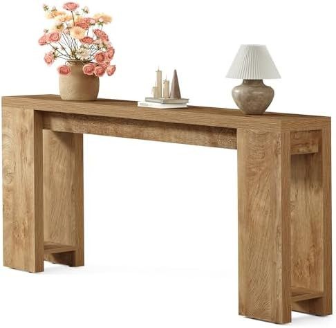 Little Tree 70.9-Inch Long Console Table, Narrow Sofa Table Behind The Couch, Farmhouse Console T... | Amazon (US)