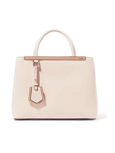 Fendi - 2jours Medium Textured-leather Tote - Ivory | NET-A-PORTER (UK & EU)