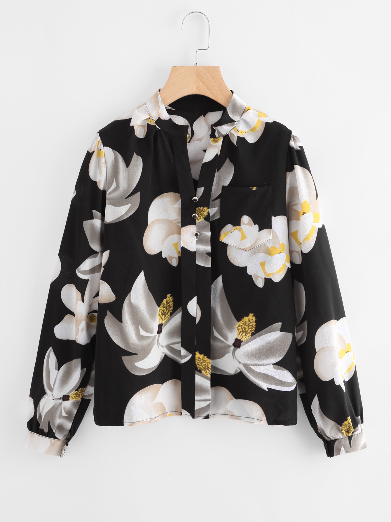 Floral Print Random Blouse | SHEIN