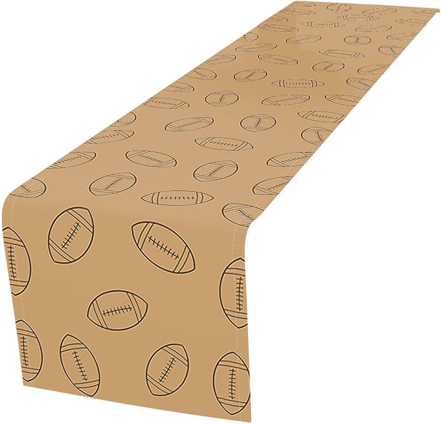 Football Table Runner for Home, Football Party Decorations Linen Touch Down Table Runners for Foo... | Amazon (US)