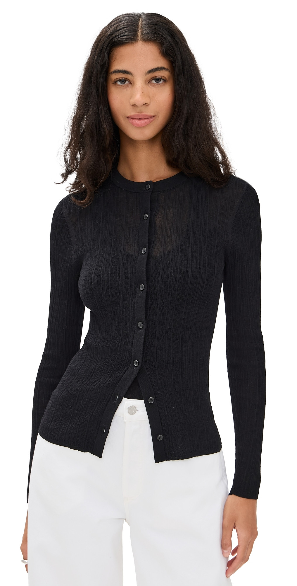 A. L.C. Fisher Cardigan Black S | Shopbop