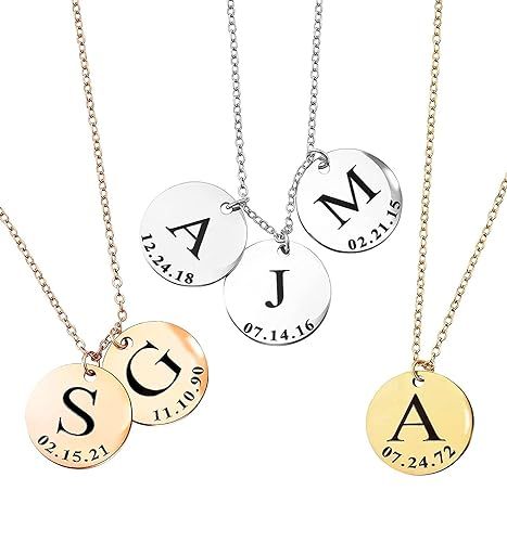 Personalized Gifts Initial Name Necklace Kids BestMother's Day Gift Women Unique Handmade Family ... | Amazon (US)
