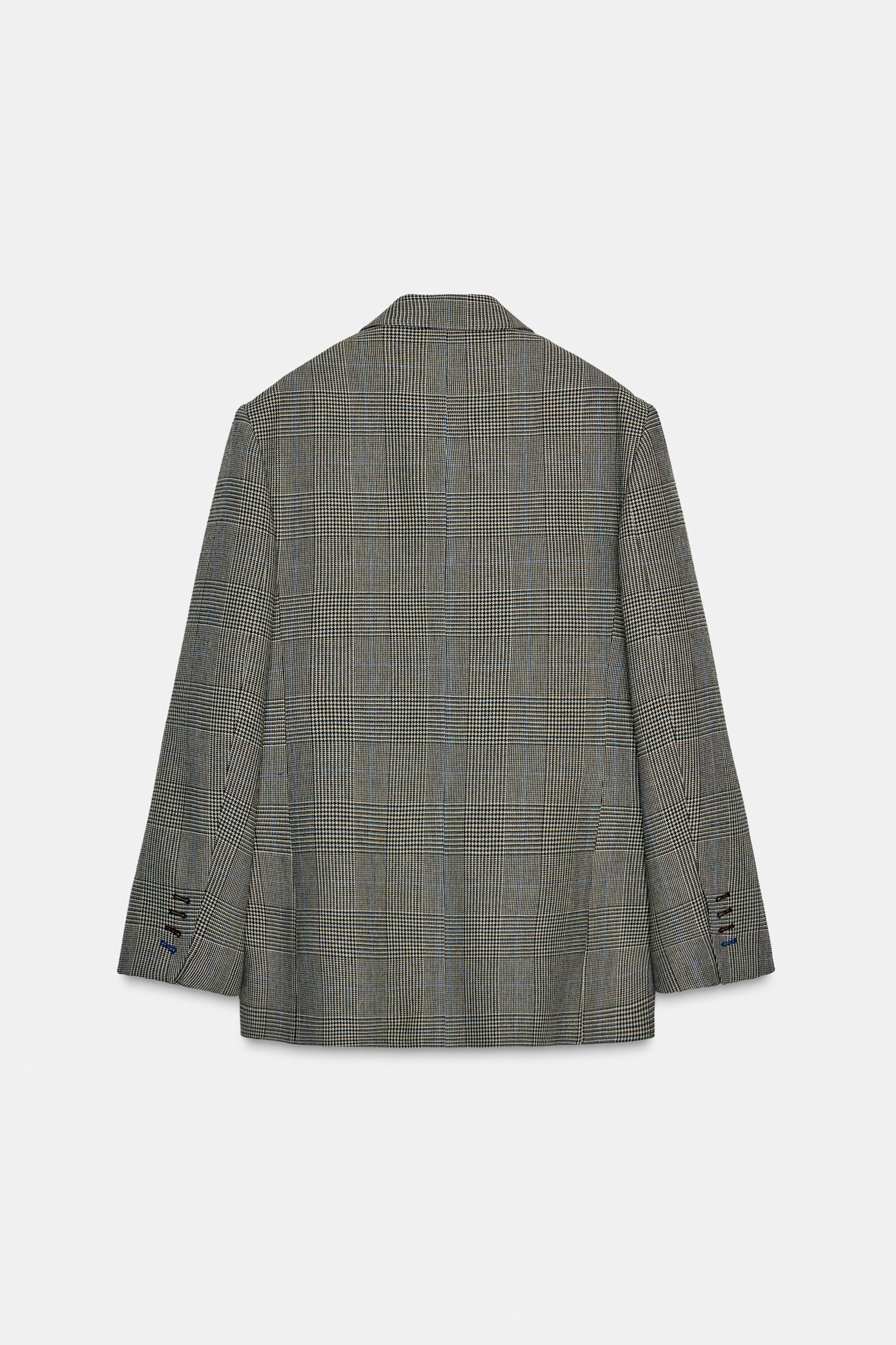 CHECK WOOL BLEND BLAZER ZW COLLECTION | Zara UK