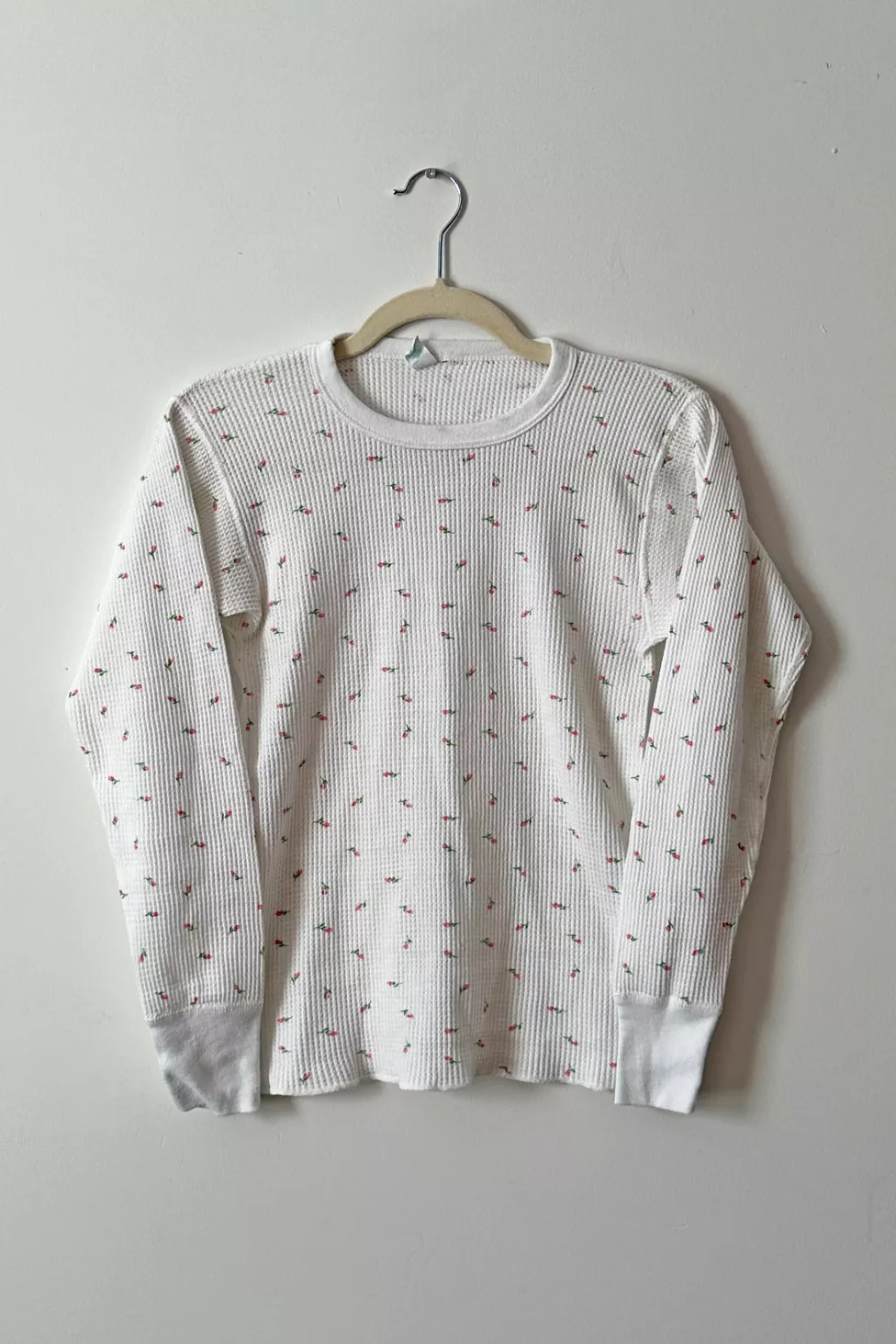 Vintage Floral Print Thermal Long Sleeve Tee | Urban Outfitters (US and RoW)