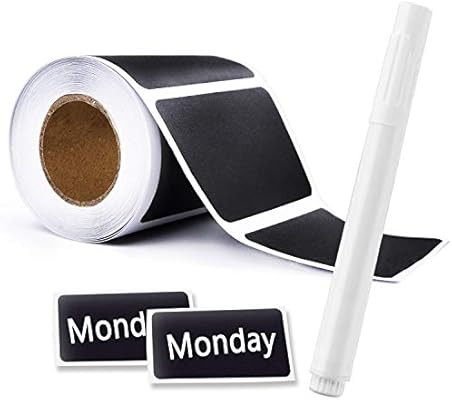 Chalkboard Labels ,Reusable Chalkboard Stickers with 1 Liquid Chalk Pen for Mason Jars, Parties, ... | Amazon (US)