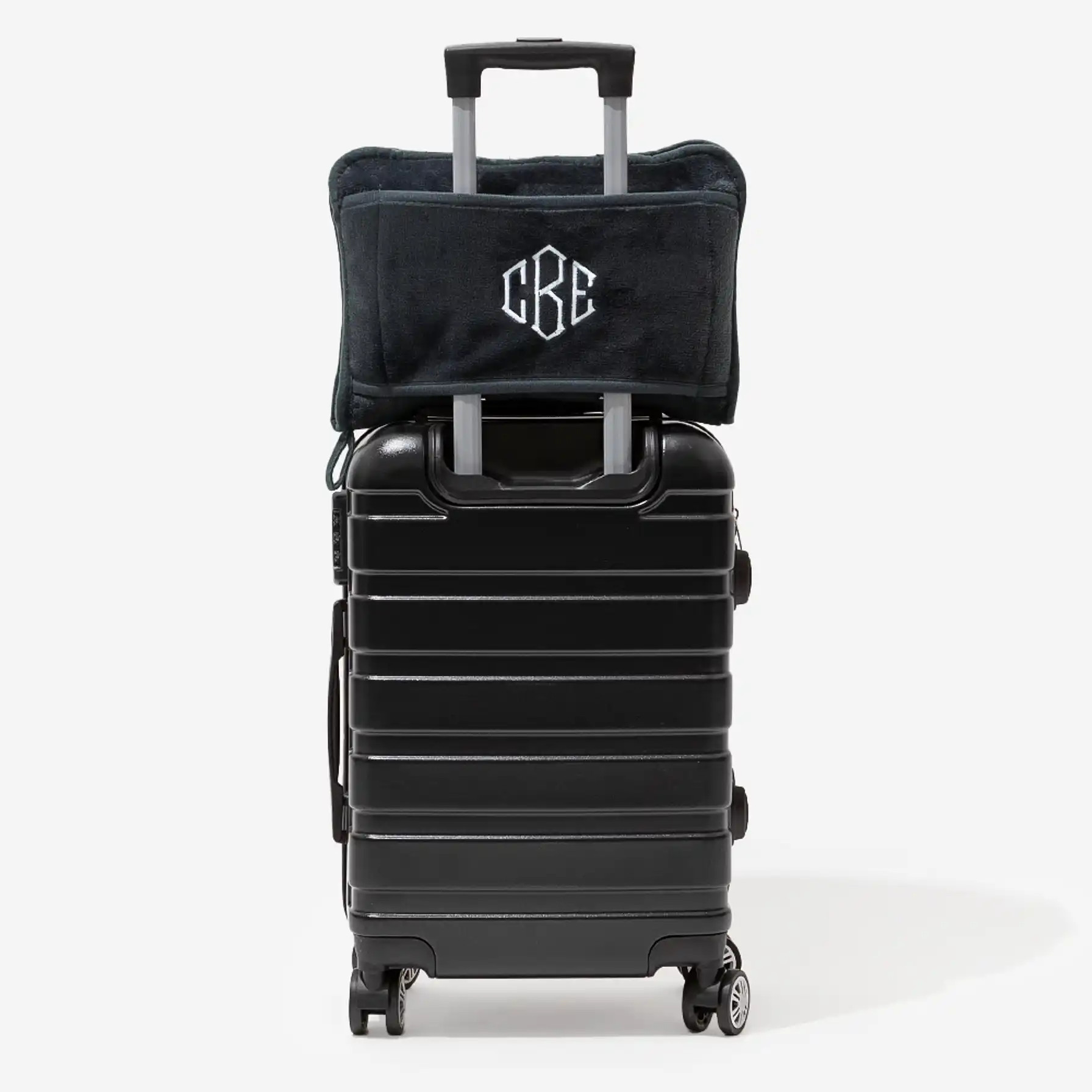 Monogrammed Travel Blanket Pillow | Marleylilly