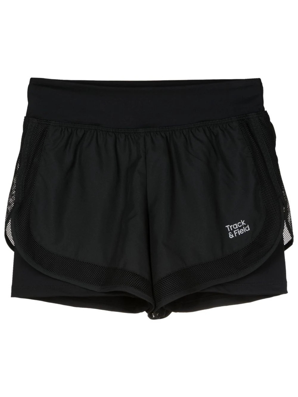 Track & Field - Short cintura alta com logo - mulher - Poliéster - P - Preto | Farfetch (BR)