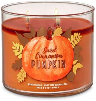 Amazon.com: Bath and Body Works Sweet Cinnamon Pumpkin 3-Wick Candle 14.5 oz / 411 g : Home & Kit... | Amazon (US)
