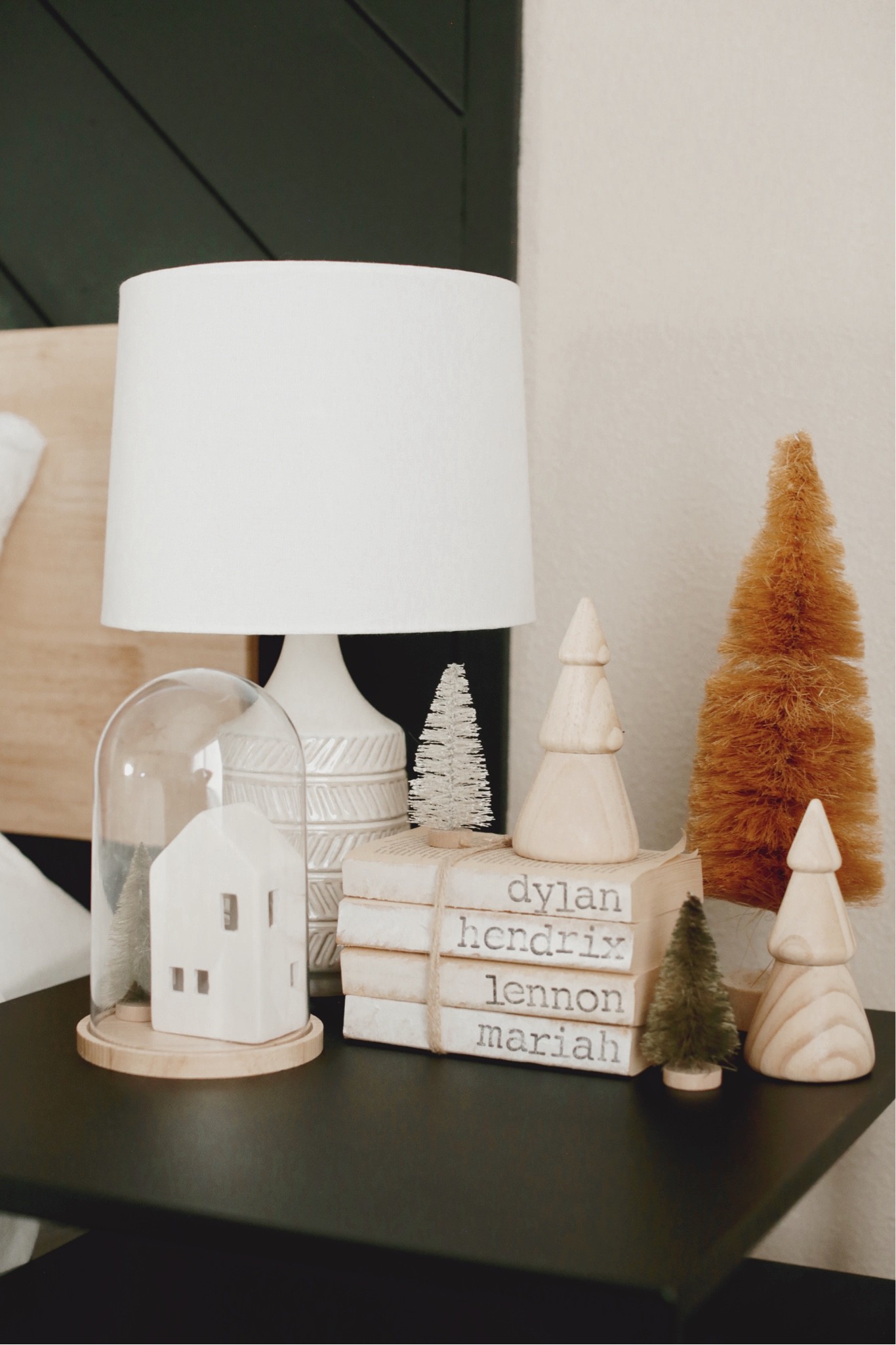 Christmas decor in our master bedroom - personalized books 

#LTKunder50 #LTKHoliday #LTKhome