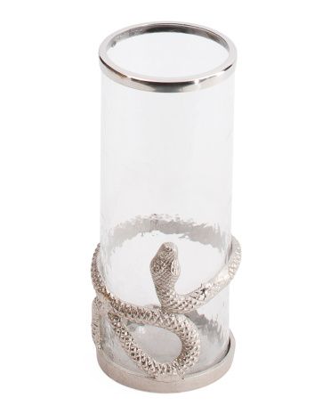 Snake Hurricane Pillar Candle Holder | TJ Maxx