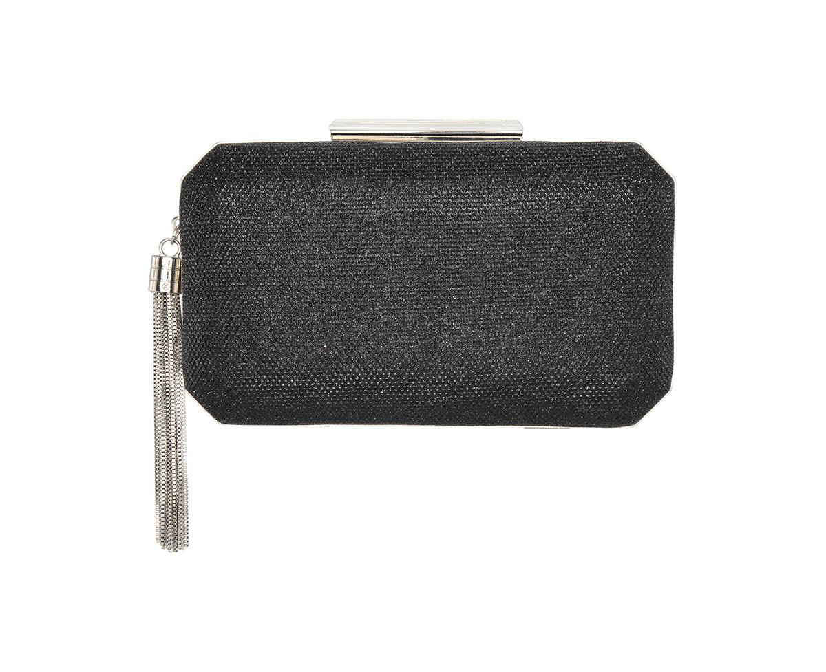 Nina Women's Geometric Minaudiere Bag with Tassle - Black | Macy's