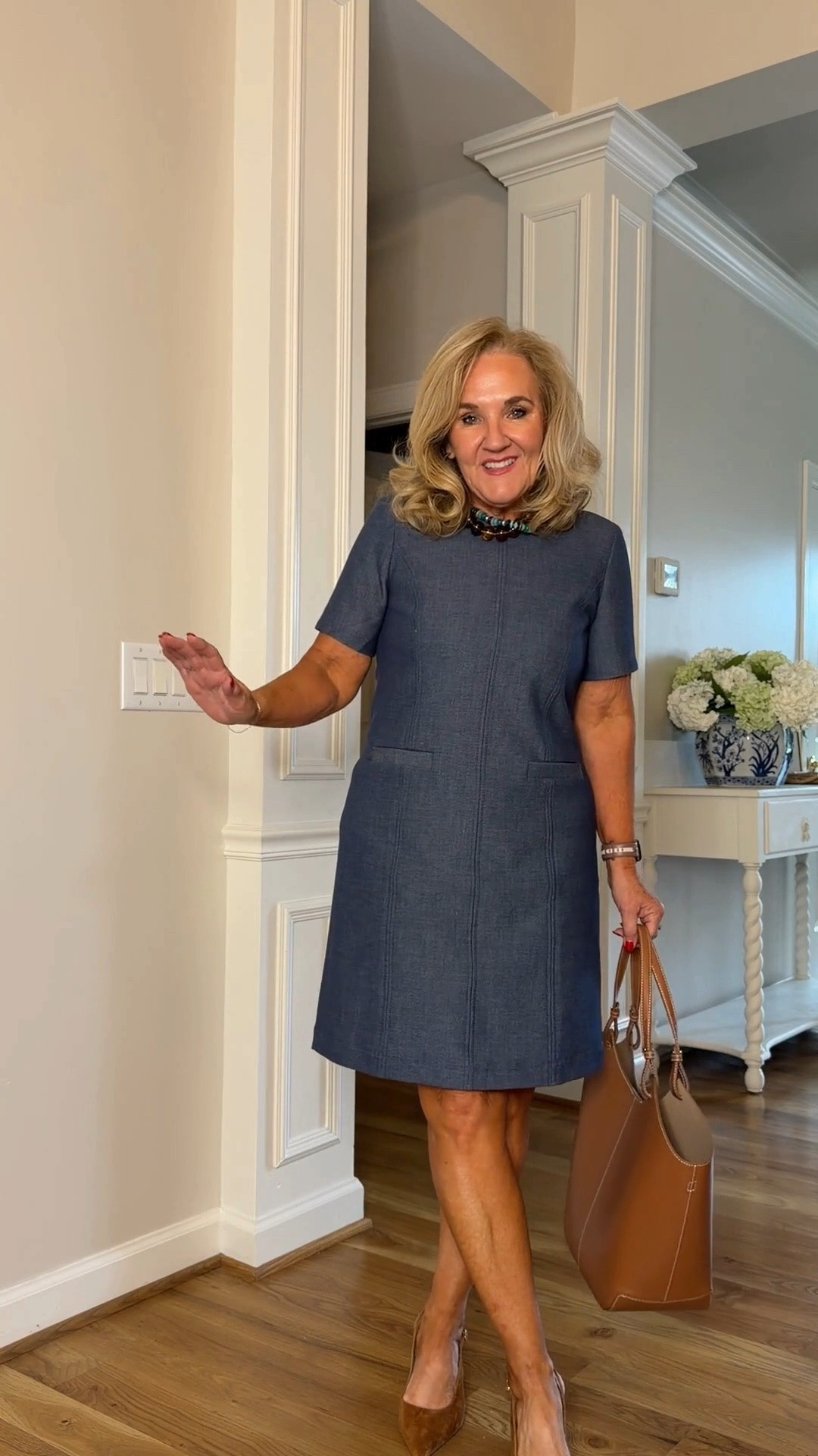 Tap the bell 🔔, heart ❤️ this post, and save for later!

This classic blue shift dress is polished, flattering, and easy to wear. The structured silhouette makes it a great choice for work, lunch, or any occasion that calls for effortless polish.

Fit note: I'm wearing a size 6

#LTKootd #LTKgrwm #LTKOver40