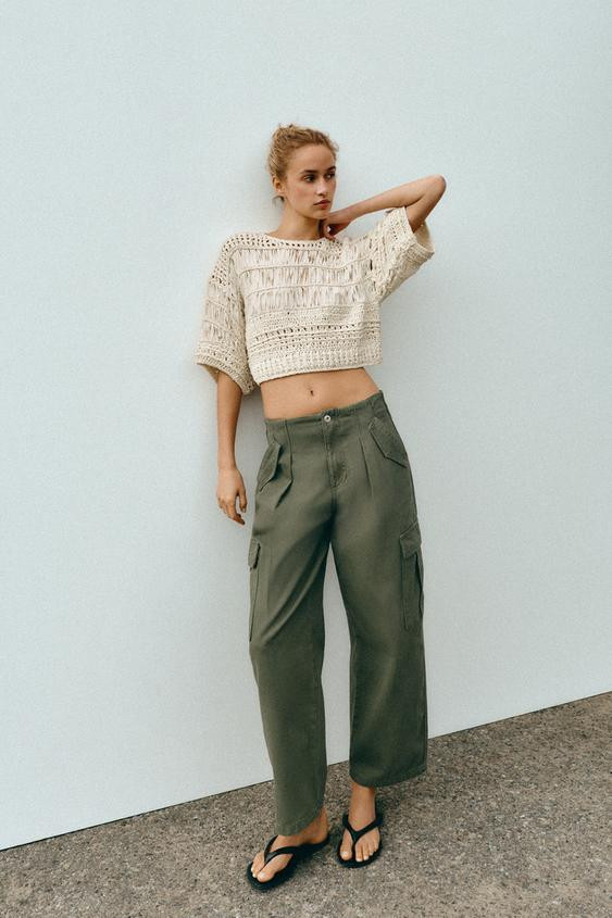 COMBINATION TAPE KNIT TOP | Zara US