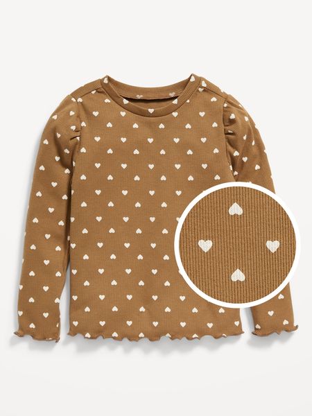 Printed Long Puff-Sleeve T-Shirt for Toddler Girls | Old Navy (US)