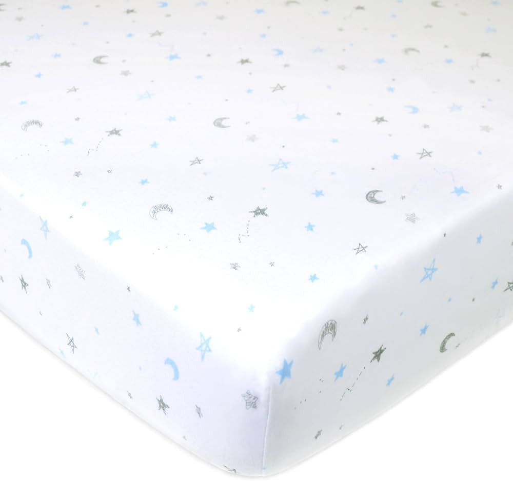 American Baby Company Fitted Crib Sheet 28" x 52", Soft Breathable Neutral 100% Cotton Jersey She... | Amazon (US)