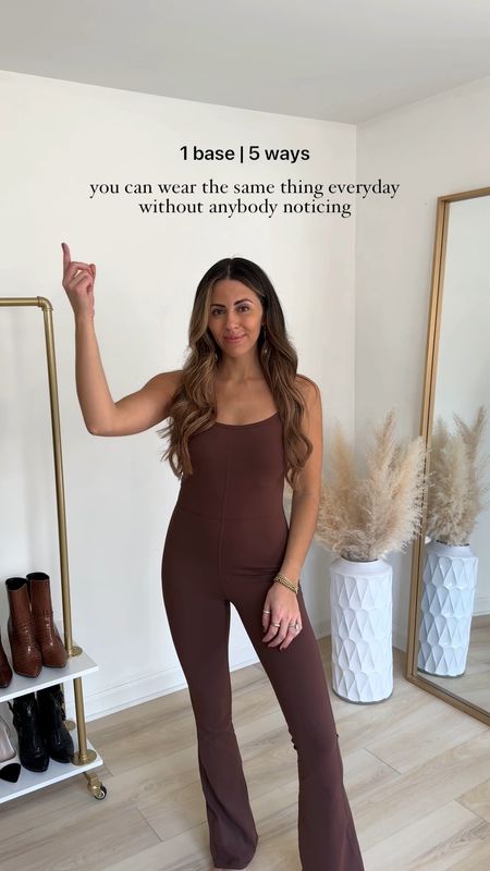1 base | 5 ways -- styling this onesie leotard jumpsuit from Amazon five different ways 

Fall outfits | Amazon outfit | Amazon onesie | styling tips | what to wear this fall | comfy outfits | casual outfits 

#LTKVideo #LTKstyletip #LTKfindsunder50
