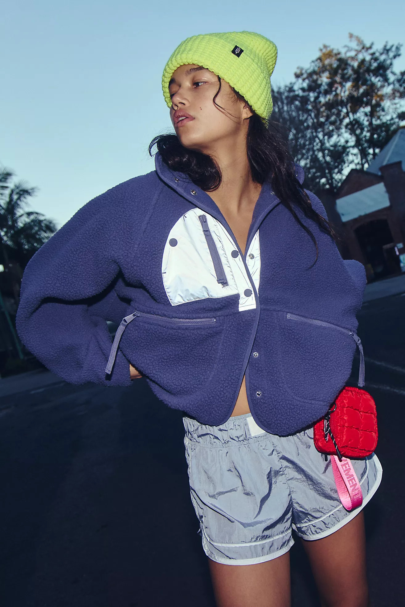 Hit The Slopes Reflective Fleece Jacket | Free People (Global - UK&FR Excluded)