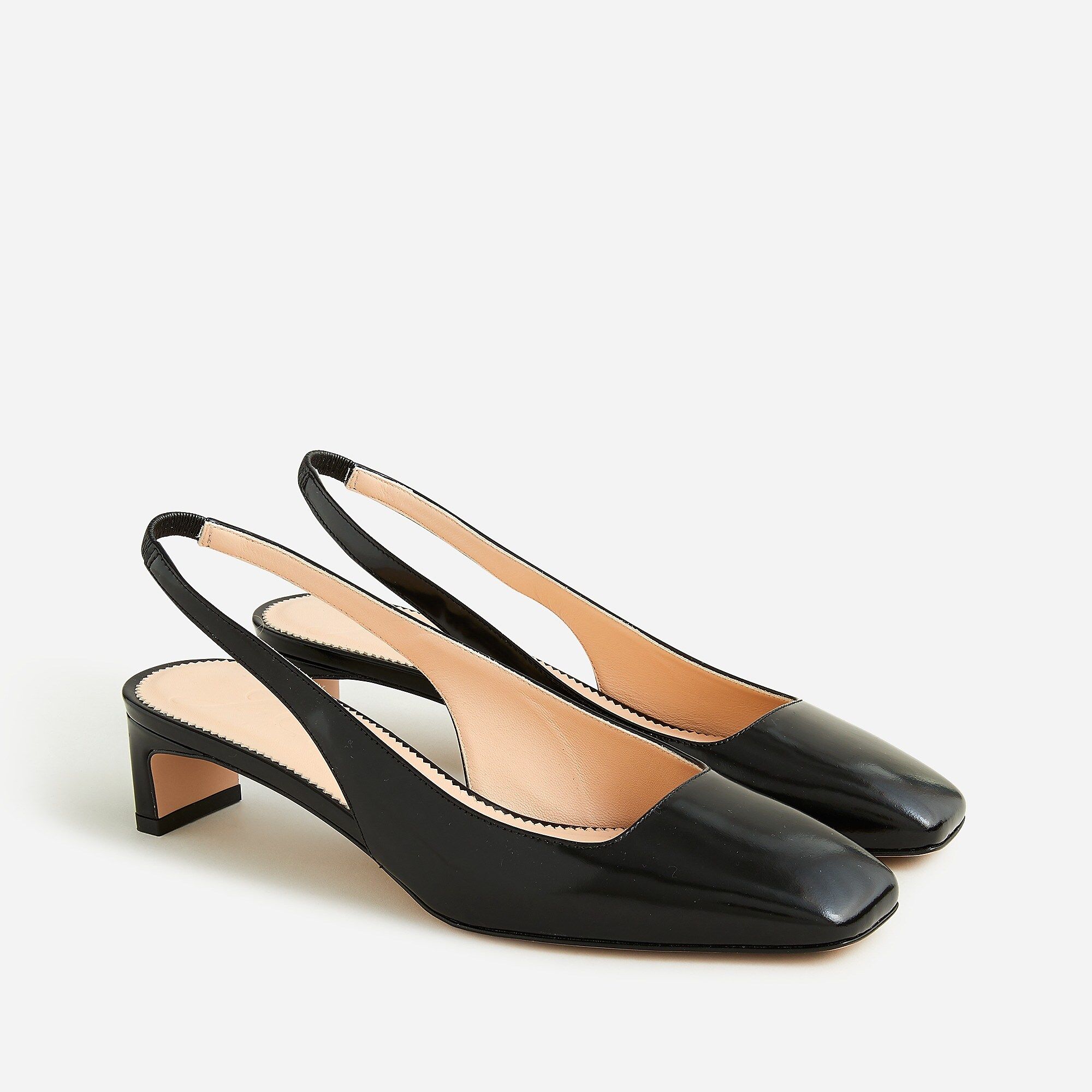 Layla slingback heels in leather | J.Crew US