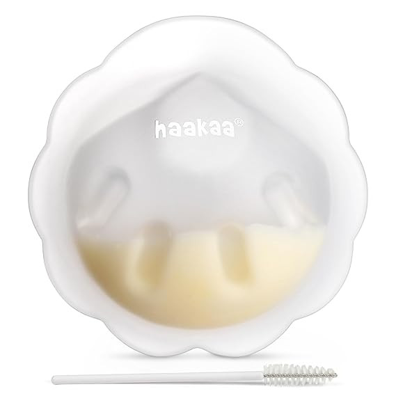 haakaa Petal Soft Silicone Milk Collector丨Discreet Leak-Protection Breast Milk Saver, Reusable ... | Amazon (US)