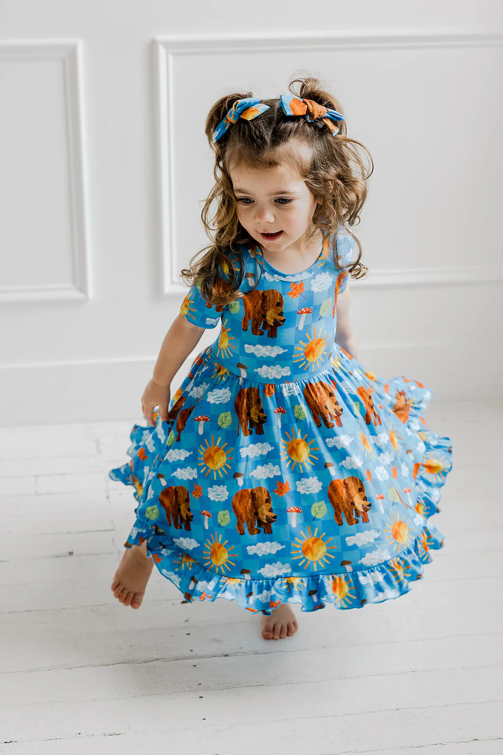 BEAR-Y BLUE SKIES DREAM RUFFLE DRESS | Dream Big Little