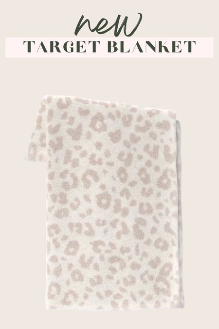 New cozy leopard blanket at target! Looks so much like barefoot dreams and much more affordable 💕

#LTKunder50 #LTKFind #LTKhome