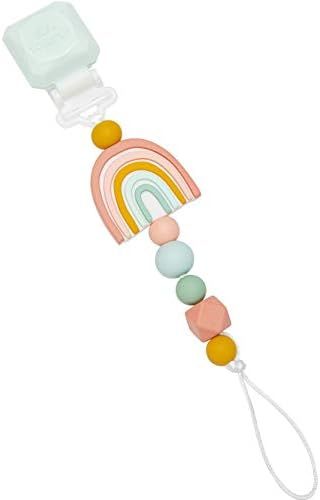 Loulou Lollipop Silicone Soothie Pacifier Clip Binky Holder for Newborn and Baby Girl and Boy - Darl | Amazon (US)
