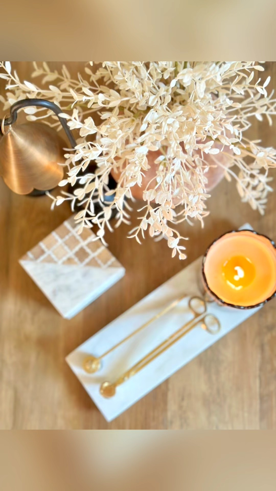 Easy DIY! Make this pretty marble tray for your candles and candle tools with just a few supplies from Lowe’s tile department. #candle #fallcandle #coffeetabledecor #consoletabledecor #candlesupplies #fallhome #fallhomedecor 

#LTKHome #LTKSeasonal #LTKFindsUnder50
