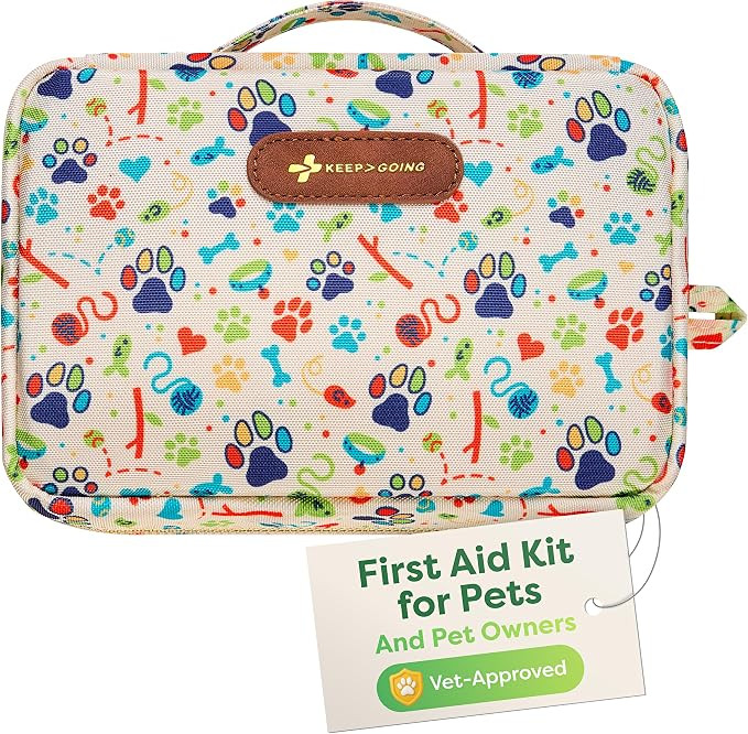 KeepGoing Dog First Aid Kit – Pet Emergency Kit for Dogs & Cats – Dog Travel Accessories for ... | Amazon (US)