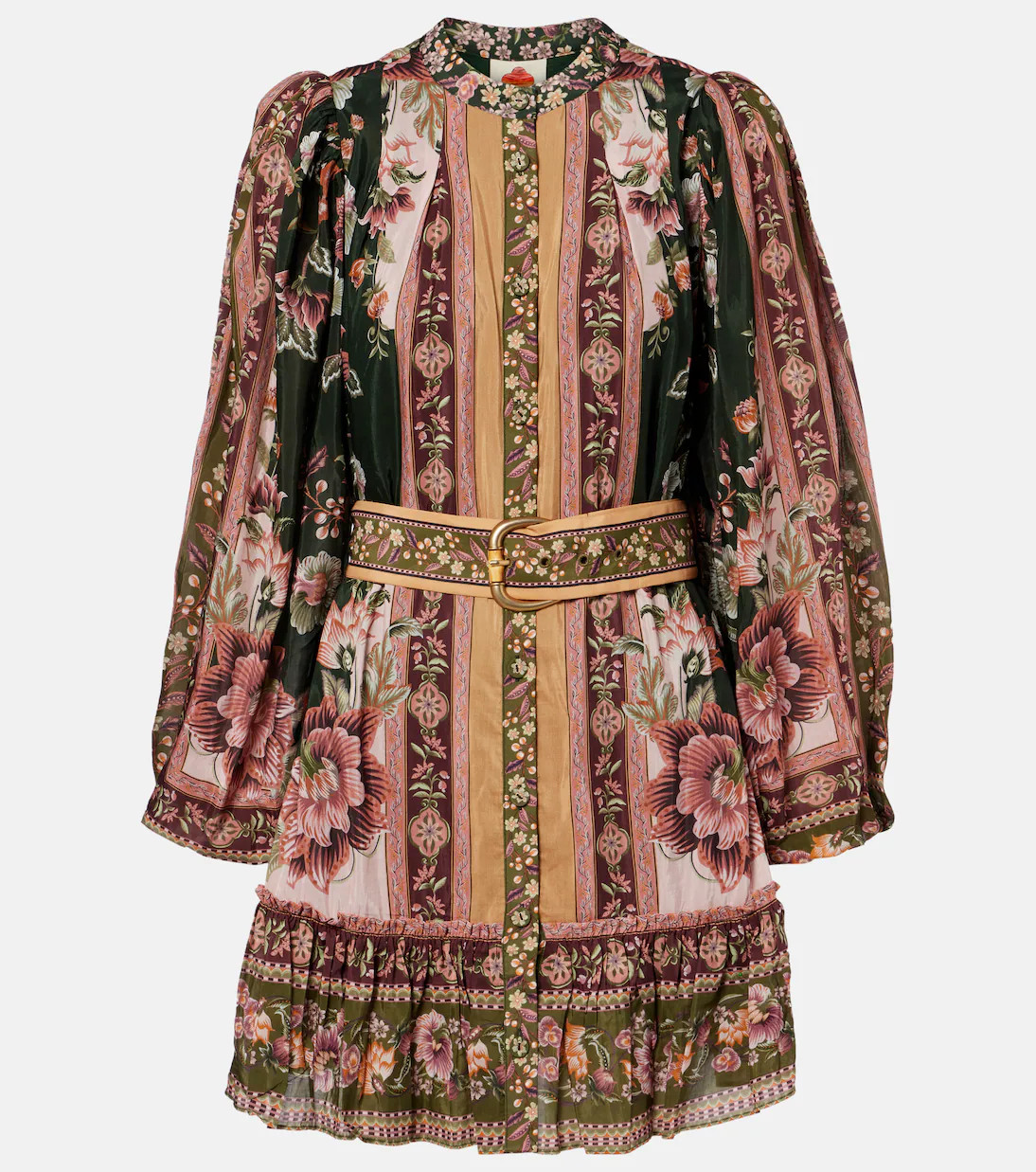 Floral cotton-blend minidress | Mytheresa (US/CA)