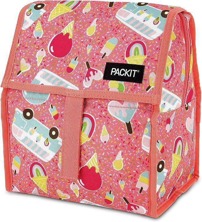 PackIt Freezable Lunch Bag with Zip Closure, Ice Cream Social | Amazon (US)