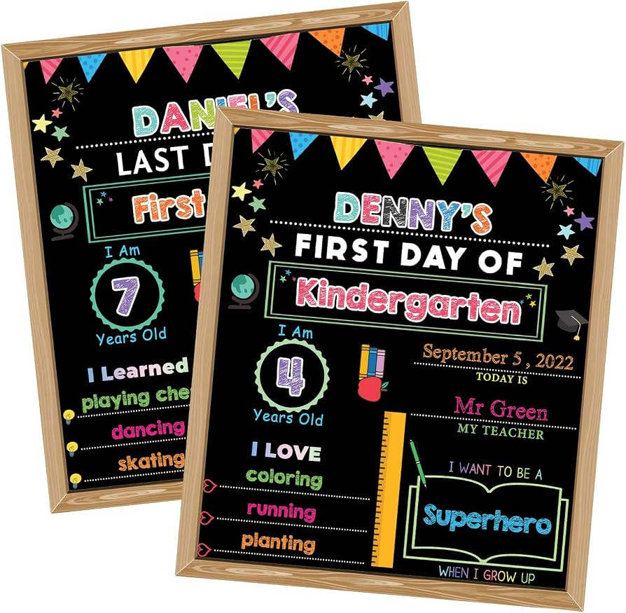 First & Last Day of School Chalkboard Sign | Amazon (US)