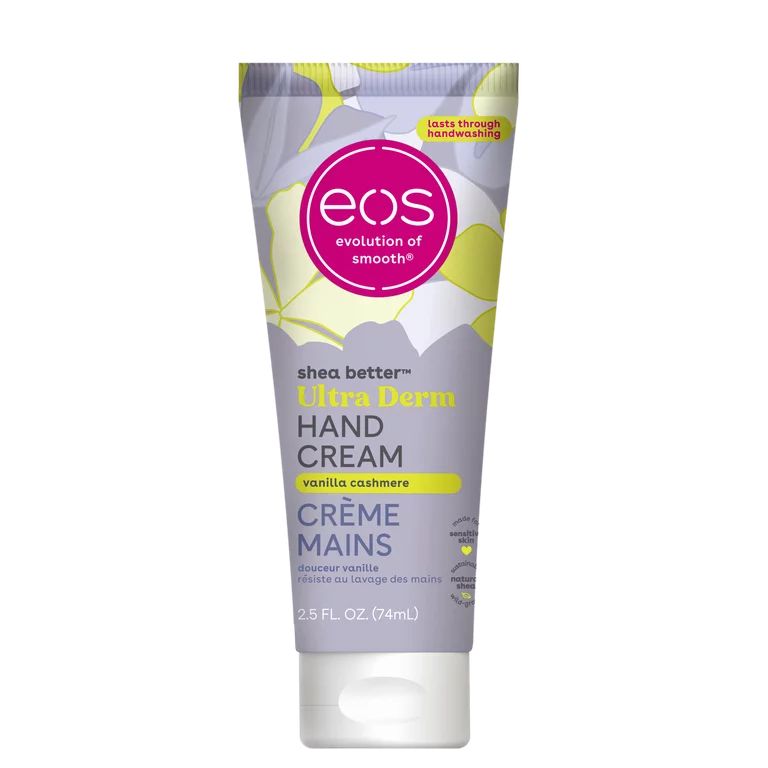 eos Shea Better Ultra Derm Hand Cream, Vanilla Cashmere, Soothes Dry Hands, 2.5 fl oz | Walmart (US)