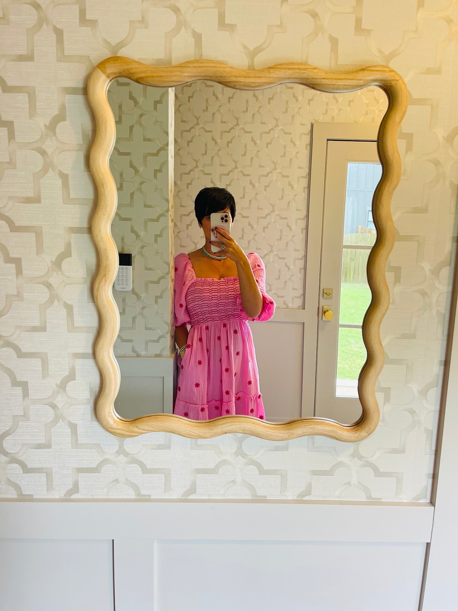 I LOVE my new scalloped mirror from Target! ✨ It adds the perfect touch of charm and style. If you’ve been looking for a fun statement piece, this is it! 😍 They're going fast, so grab one while you can! 🏃🏻‍♀️

#LTKU #LTKHome