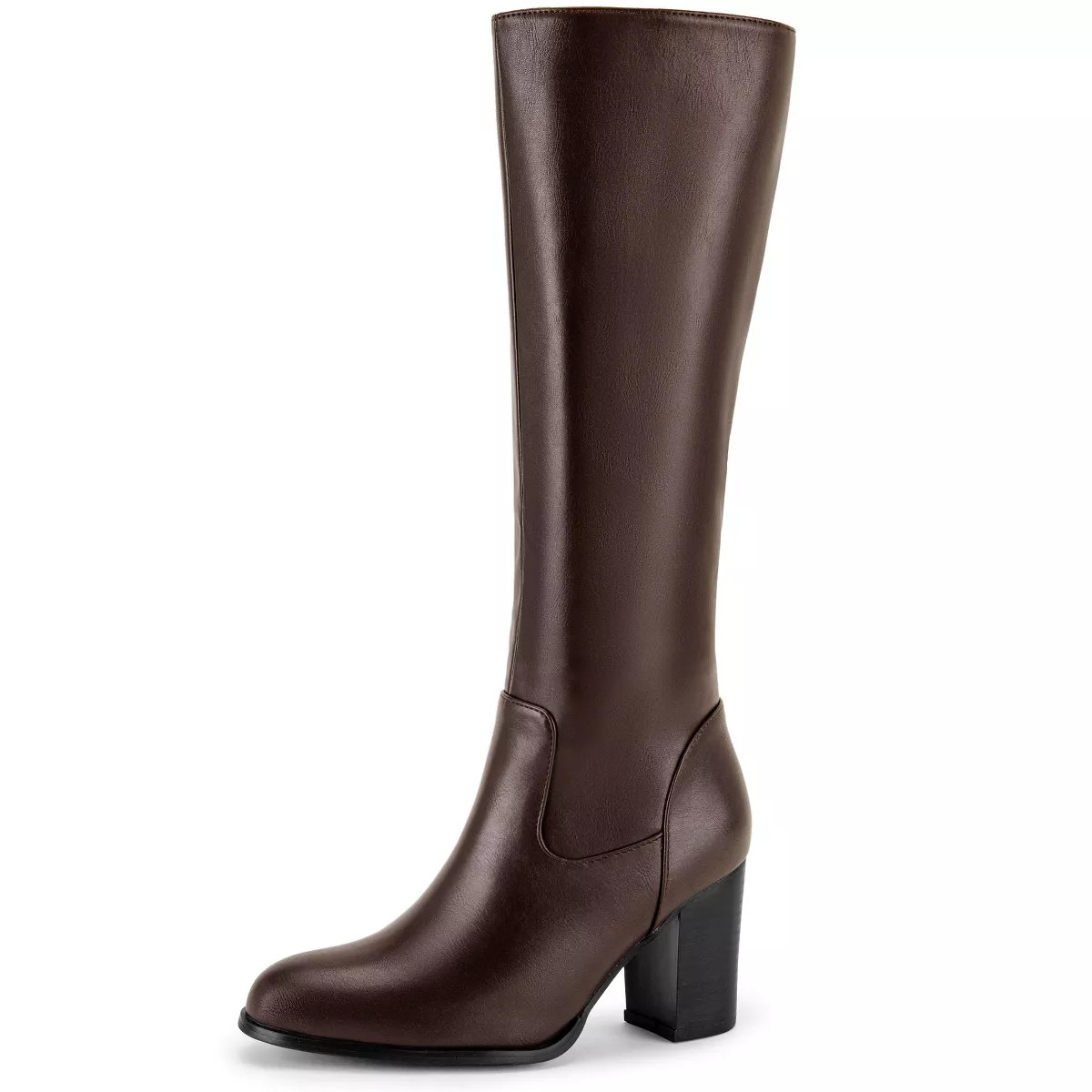 Perphy Women's Pointed Toe Block Heel Knee High Boots | Target