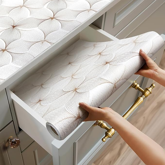 Quttisay Shelf Liner for Kitchen Cabinets,Non Adhesive Cabinet Liner,Non-Slip Drawer Liner,Waterp... | Amazon (US)