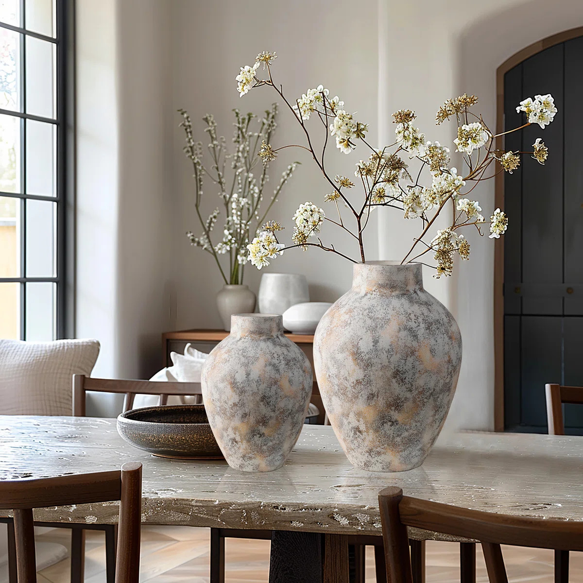 15.2'' Handmade Stoneware Table Vase (Set of 2) | Joss & Main