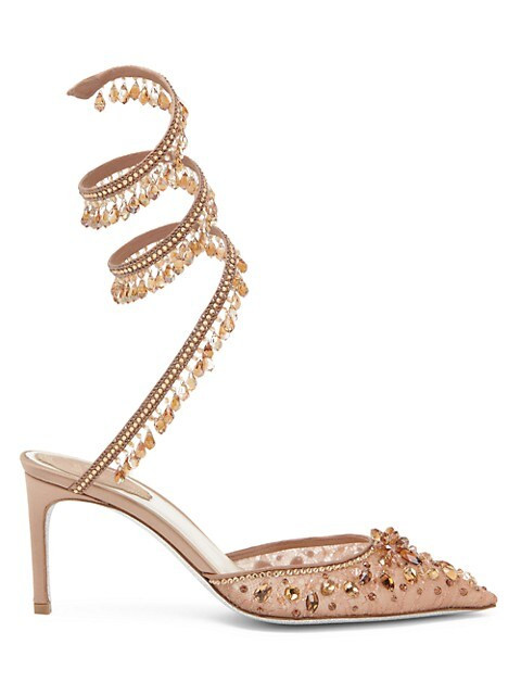 Chandelier Embellished Wrap Pumps | Saks Fifth Avenue