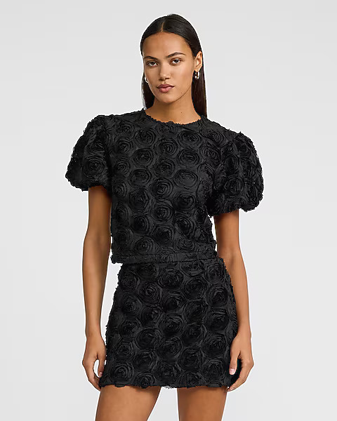 Rosette High Waisted Mini Skort | Express