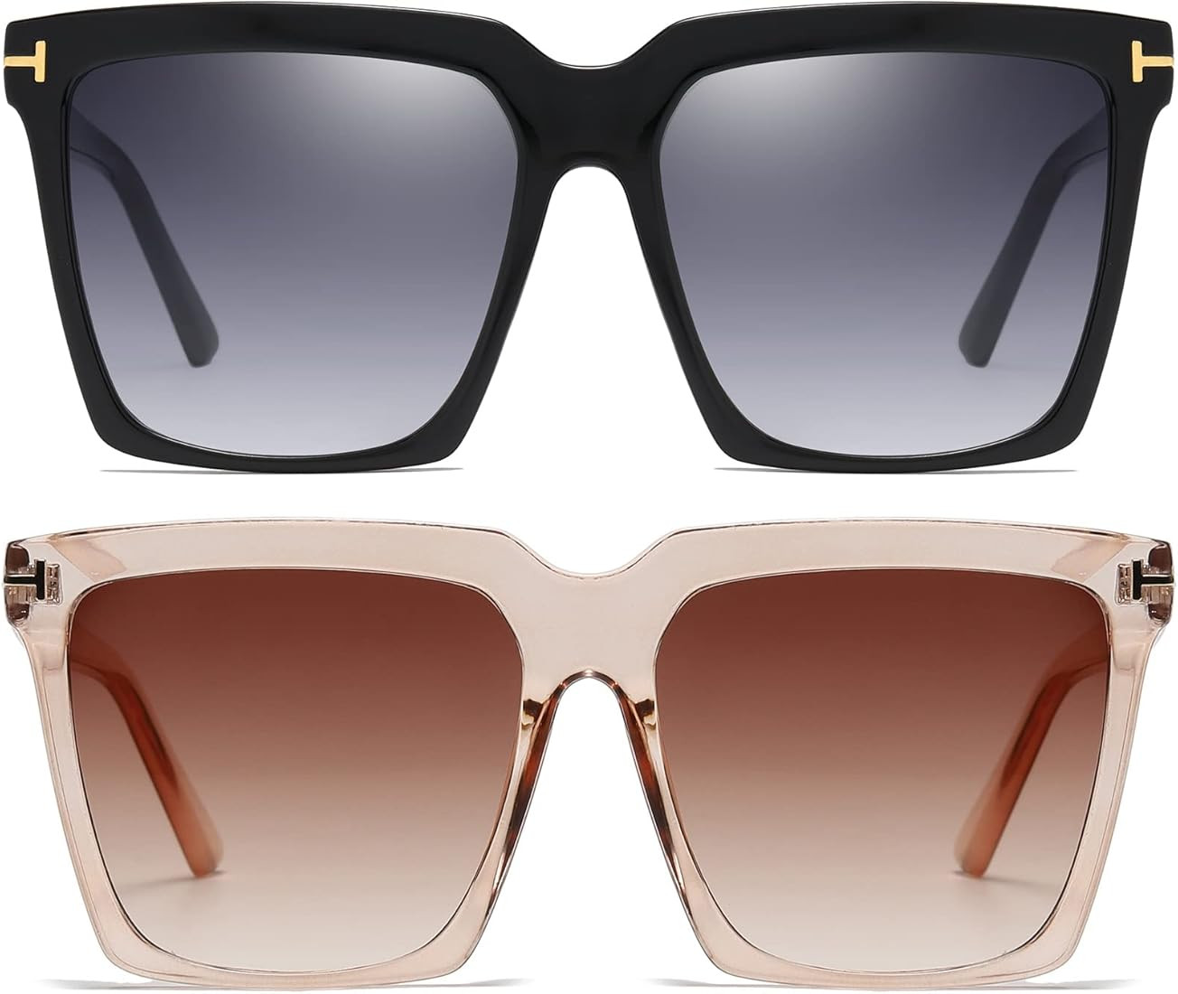 AIEYEZO Oversized Square Sunglasses for Women Men Fashion Big Frame Shades Outdoor Sports Driving... | Amazon (US)