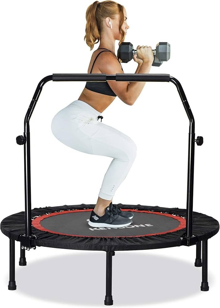 KENSONE 40" Mini Trampoline for Adults Kids Foldable Fitness Exercise Rebounder for Indoor Outdoo... | Amazon (CA)