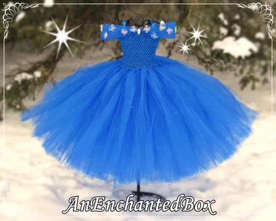 LIVE-ACTION CINDERELLA Inspired Princess Gown for Girls, Dressup Dress and Flower Girl for Magica... | Etsy (US)