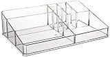 Greenco Acrylic 9 Compartment Vanity Holder Cosmetic and Jewelry Storage Organizer | Amazon (US)