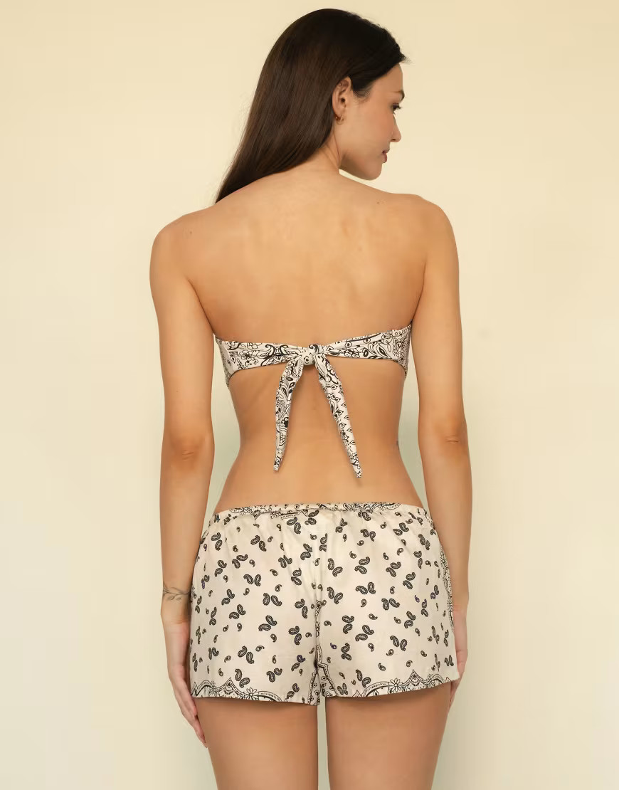 MONTCE Ivy Bandana Tori Ties bandeau bikini top-Multi | ASOS (Global)