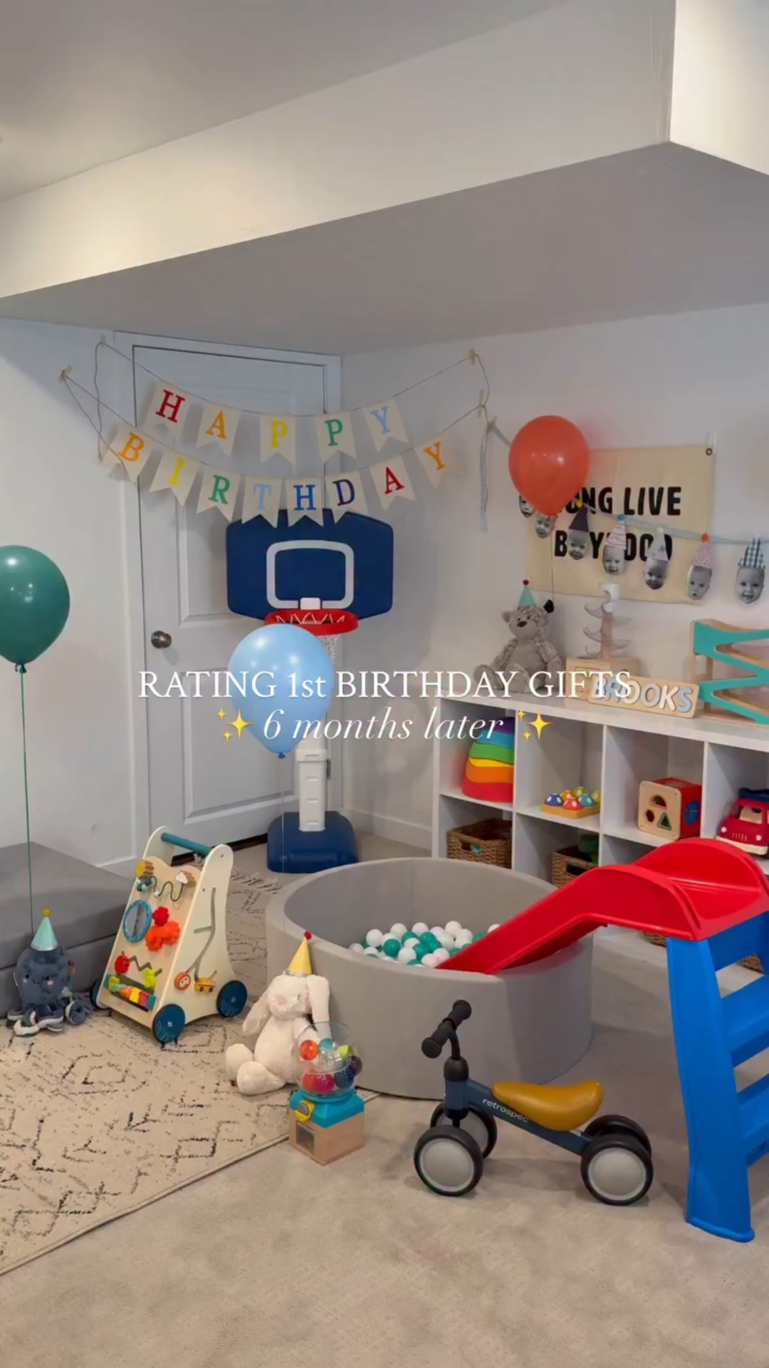 Honest ratings of 1st birthday gifts after 6 months of using them 🎂✨😊 (the last one is a little shocking!!!)

All of these would be great birthday gifts for your one year old! These are ones that will help with development, provide entertainment, and be used a lot over time 🙌🏻

📌 Save this for later if your baby’s birthday is coming up & send this to a parent friend! 

#firstbirthday #firstbirthdayideas #1stbirthdaygift #oneyearsold #firstbirthdaygifts

#LTKmomlife #LTKKids #LTKBaby