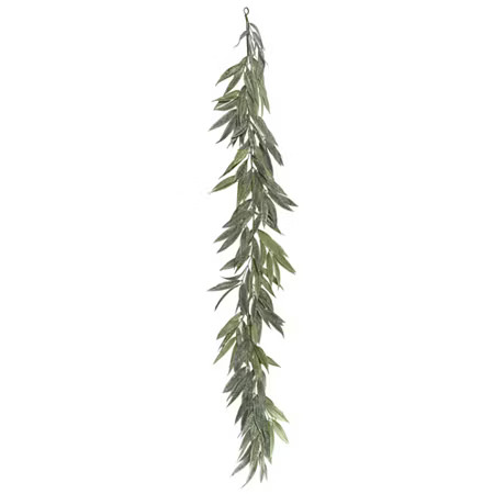 Vickerman 6' Green Muddy White Willow Garland X 30, One Size, Green | JCPenney