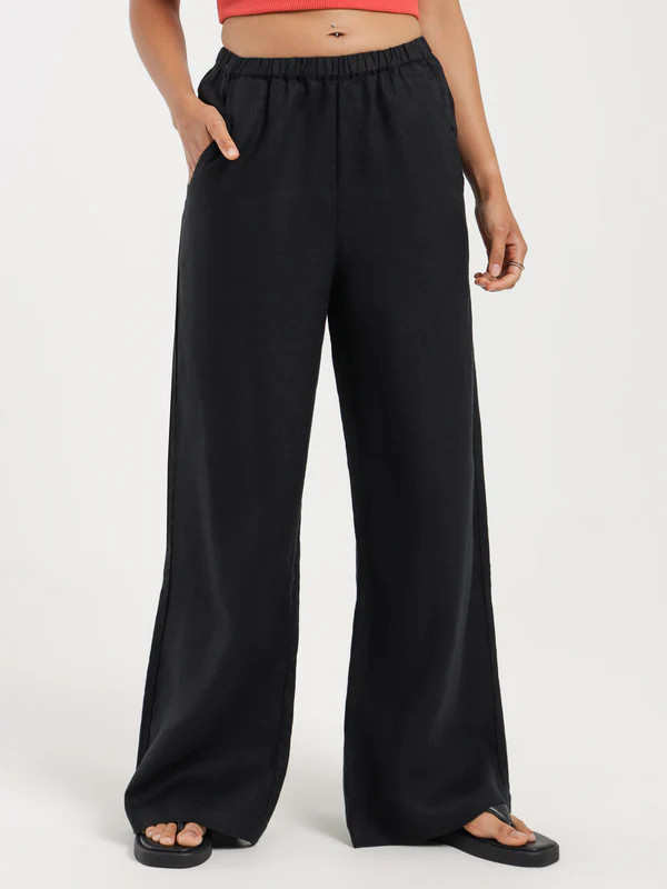 Ceres Linen Pants in Black | Glue Store (Australia & NZ)