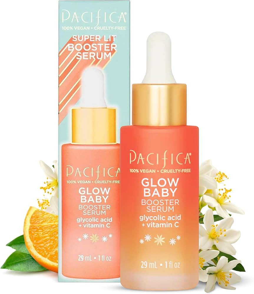 Pacifica Vitamin C Face Serum - Glow Baby Booster Facial Serum - Glycolic Acid Serum For Face - D... | Amazon (US)